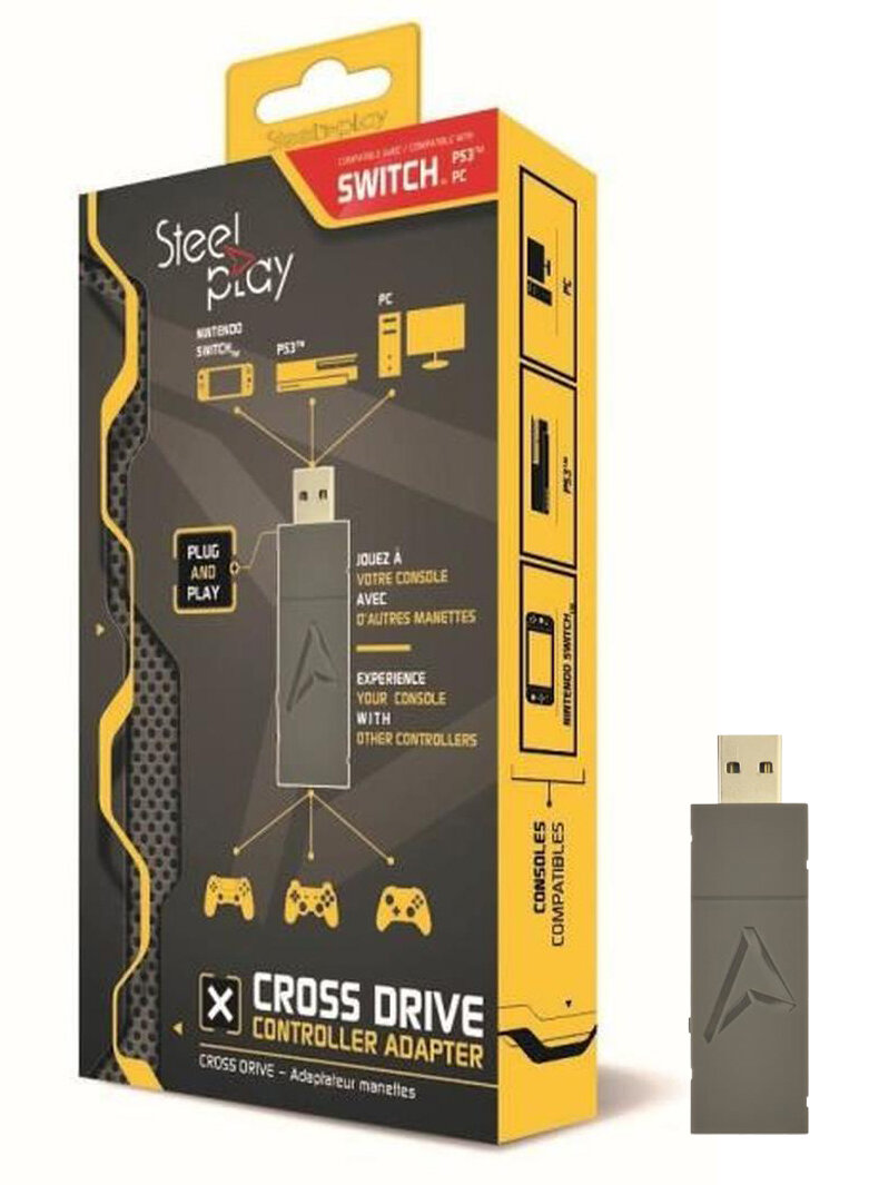 adapter-steelplay-cross-drive-controller-adapter-switchps3pc Адаптер Steelplay Cross Drive Controller Adapter (Switch/PS3/PC)