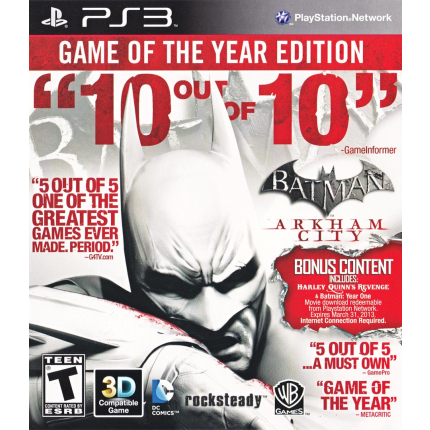 Batman: Arkham City Game of the Year Edition (PS3, русские субтитры)