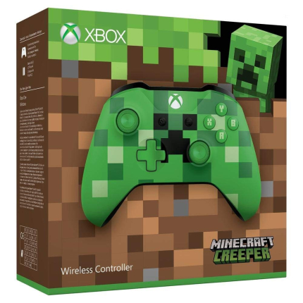 Джойстик для Xbox One Minecraft Creeper Controller Wireless 3.5mm Stereo Headset Jack