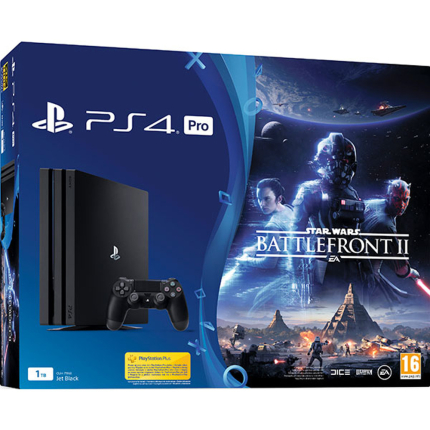 PlayStation 4 Pro Bundle (1 Tb, Star Wars Battlefront II, черный)