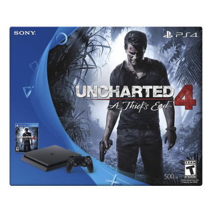 PlayStation 4 SLIM Bundle (500 Gb, Uncharted 4)
