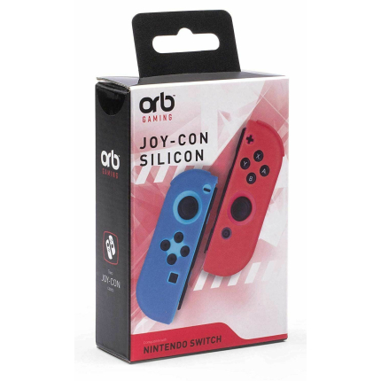 Силиконовые чехлы для джойконов Nintendo Switch (ORB синий, оранжевый)