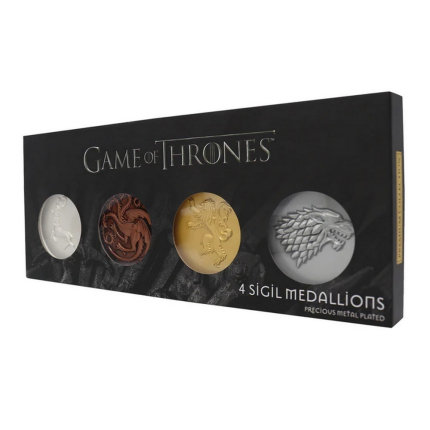 Набор медальонов Game of Thrones Limited Edition Sigil Medallion Collection (4 шт)